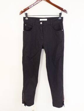 Cedric Charlier High Waisted Tapered Jeans Black Size 4